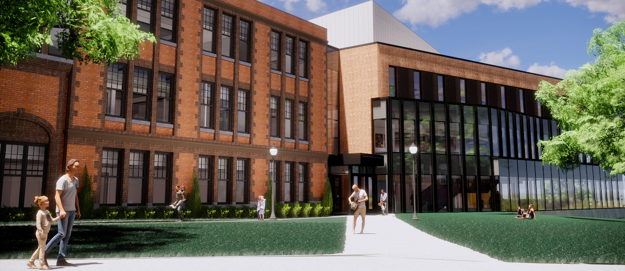 Rendering of new Institute of Child Development building
