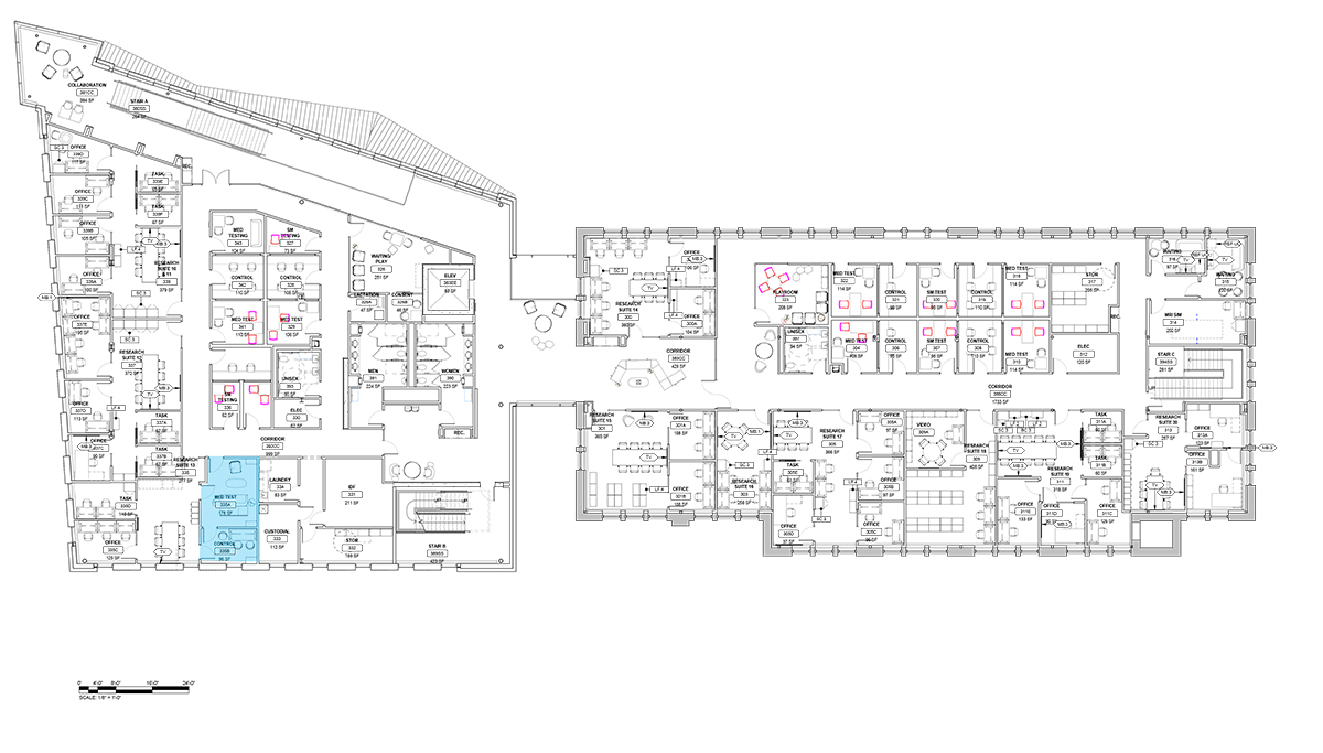 Third level floor plan