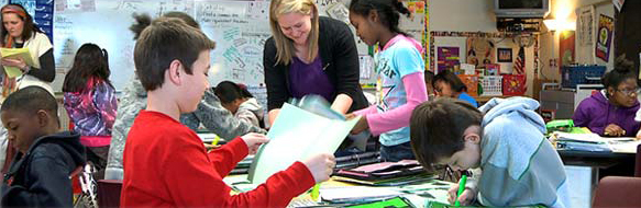 Teacher in classroom